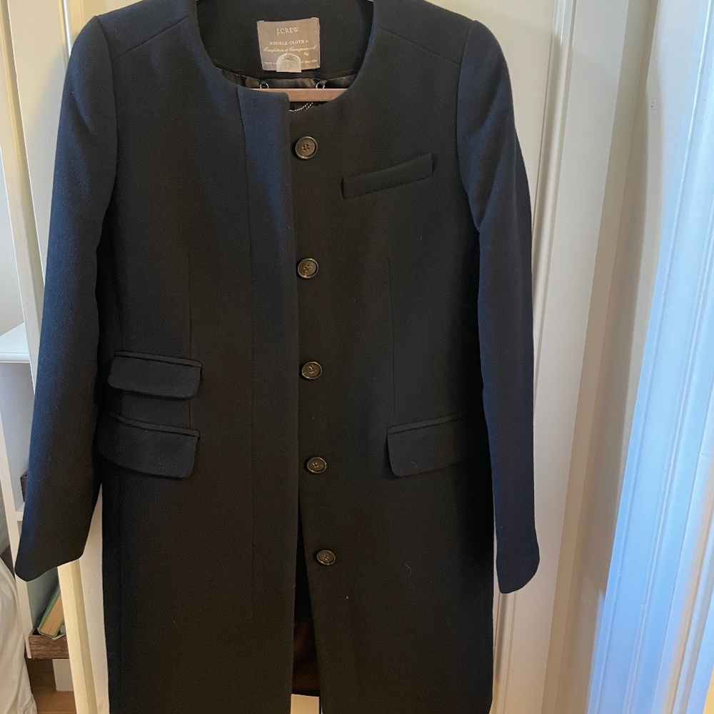 J Crew Women’s Double Cloth Coat Size 6